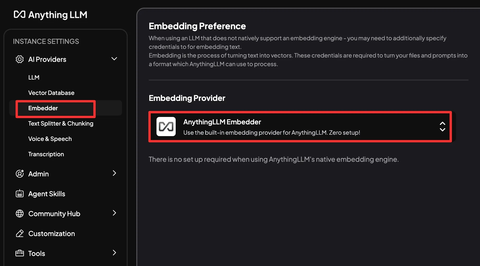 Screenshot of the VSCode configuration