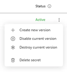 A screenshot showing the context menu entries